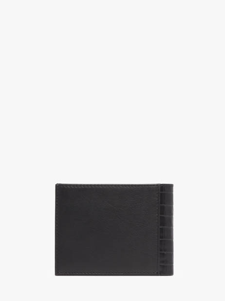 Portefeuille Bicolor Croco Leder Yves renard Zwart croco CR ander zicht 3