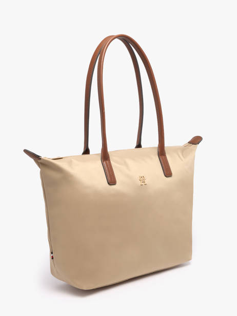 Schoudertas Popette Nylon Tommy hilfiger Beige popette AW17711 ander zicht 2