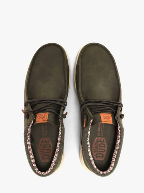 Mocassins Hey dude Groen men 43352 ander zicht 3