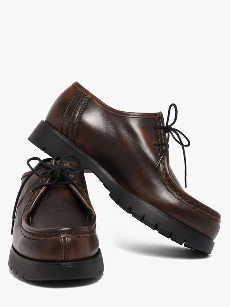 Derby Veterschoenen Uit Leder Kleman Bruin unisex QI21147 ander zicht 2