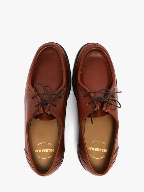 Derby Veterschoenen Uit Leder Kleman Bruin men B00005C ander zicht 3