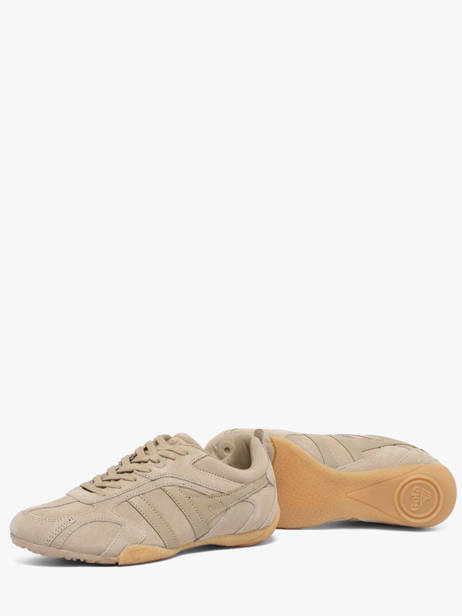 Sneakers Uit Leder Gola Beige women CLB938FF ander zicht 2
