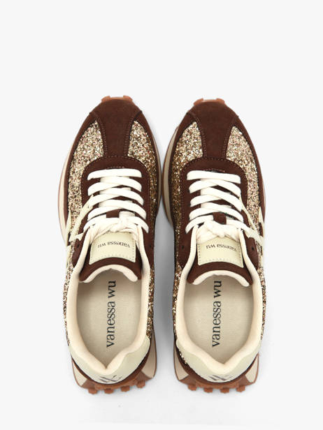 Sneakers Vanessa wu Bruin women BK2947CH ander zicht 3