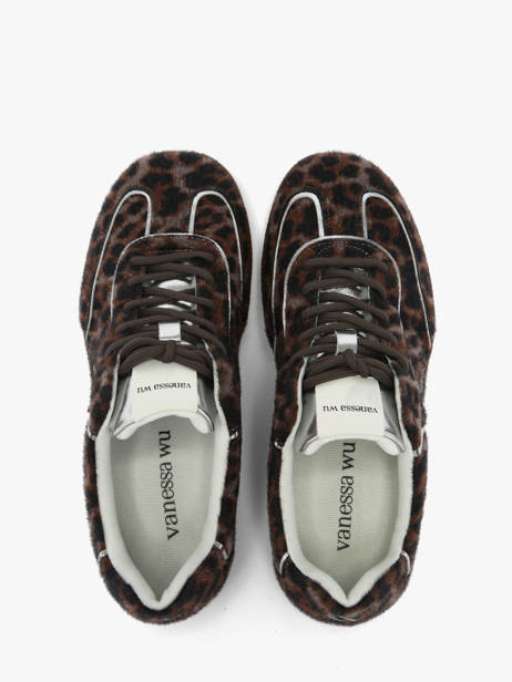 Sneakers Vanessa wu Bruin women BK2945AG ander zicht 3