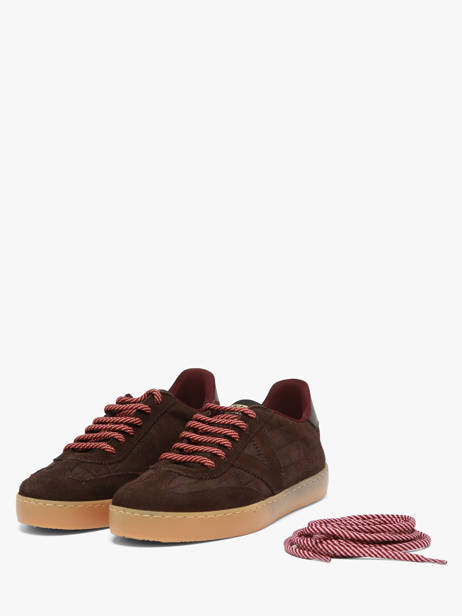 Sneakers Uit Leder Victoria Beige women 1126244 ander zicht 1