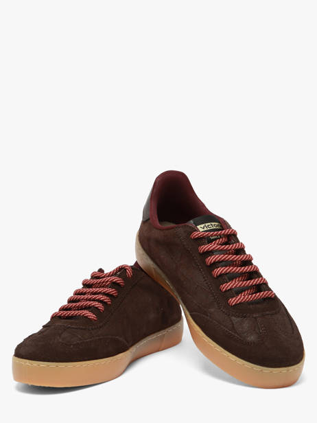 Sneakers Uit Leder Victoria Beige women 1126244 ander zicht 2