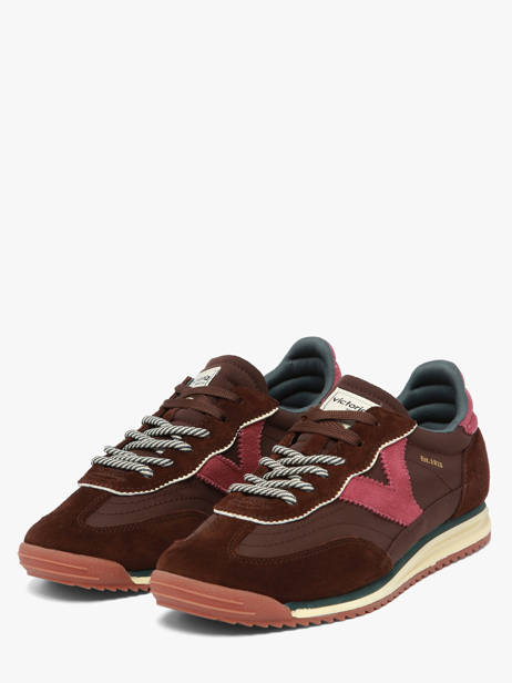 Sneakers Uit Leder Victoria Beige women 1158113 ander zicht 1