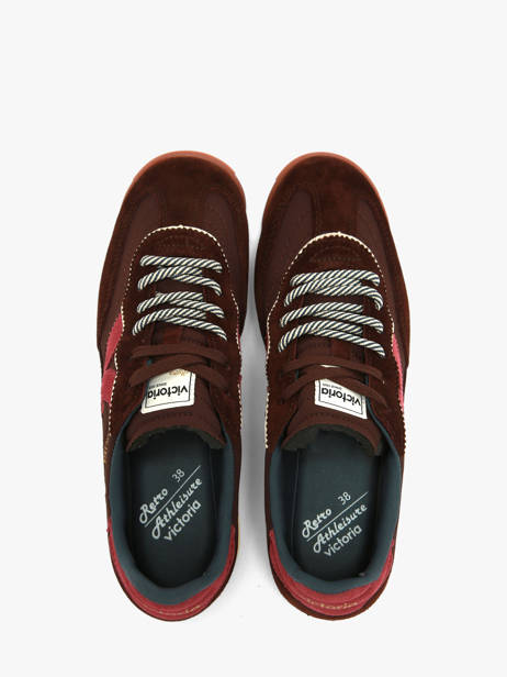 Sneakers Uit Leder Victoria Beige women 1158113 ander zicht 3
