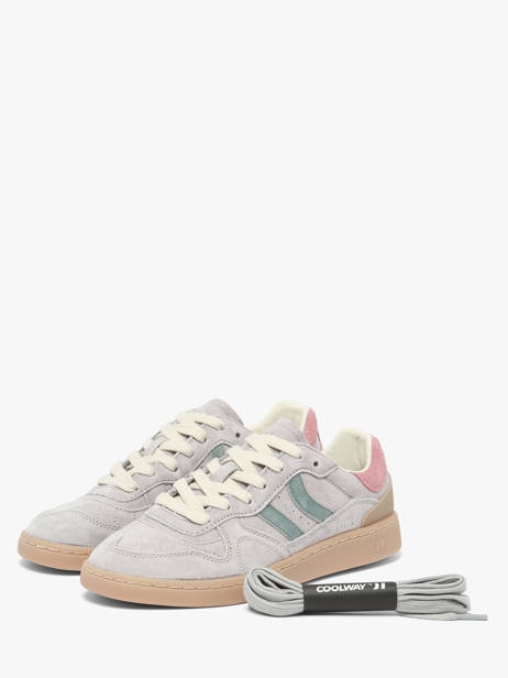 Sneakers Uit Leder Coolway Grijs women 7693297 ander zicht 1