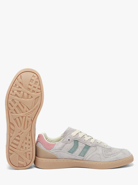 Sneakers Uit Leder Coolway Grijs women 7693297 ander zicht 2