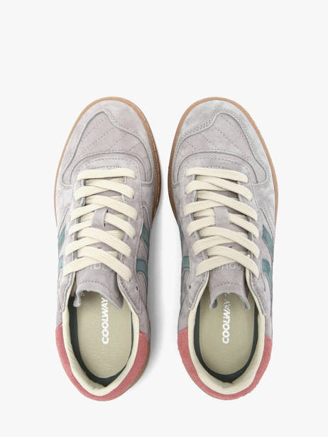 Sneakers Uit Leder Coolway Grijs women 7693297 ander zicht 3