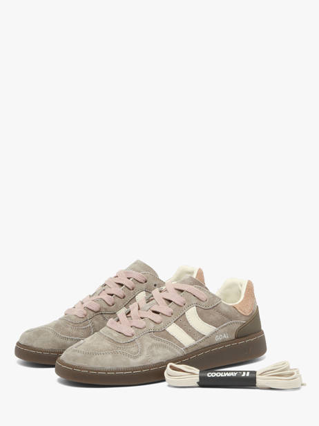 Sneakers Uit Leder Coolway Grijs women 7603409 ander zicht 1