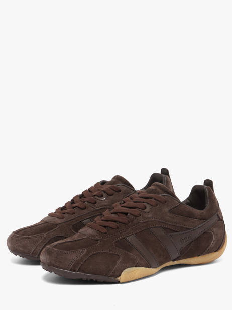 Sneakers Uit Leder Gola Bruin women CLB938DD ander zicht 1