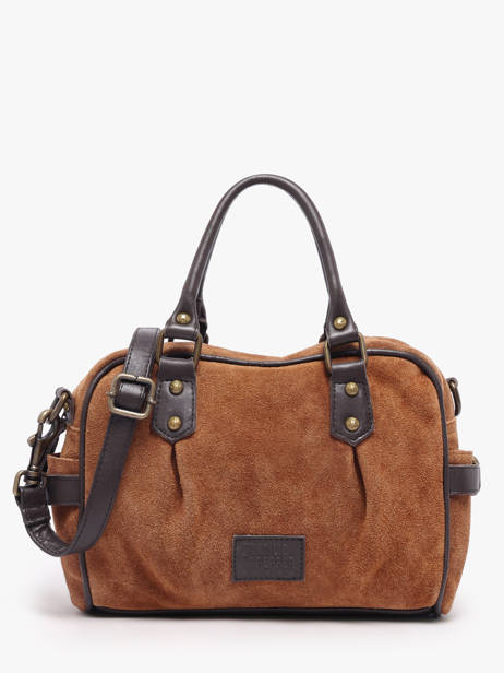Handtas Vienne Leder Basilic pepper Bruin vienne BVIE03