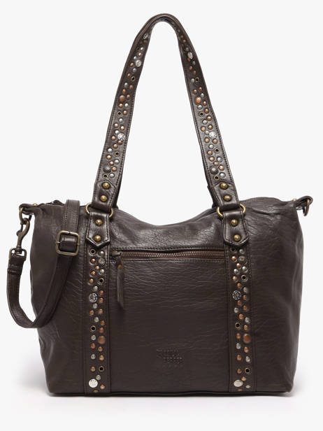 Schoudertas Brooklyn Leder Basilic pepper Bruin brooklyn BBRO04