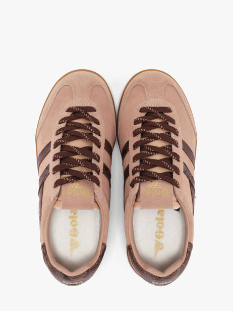 Sneakers Uit Leder Gola Roze women CLB919LC ander zicht 3