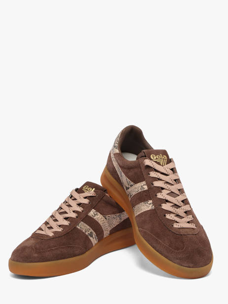 Sneakers Uit Leder Gola Bruin women CLB919CL ander zicht 2