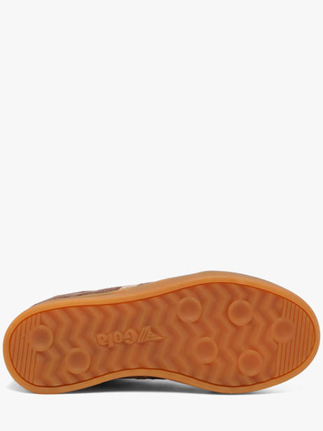 Sneakers Uit Leder Gola Bruin women CLB919CL ander zicht 4