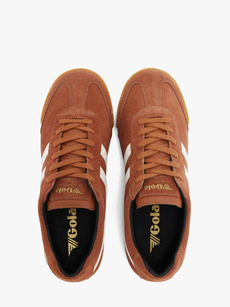 Sneakers Uit Leder Gola Bruin men CMA192TI ander zicht 3