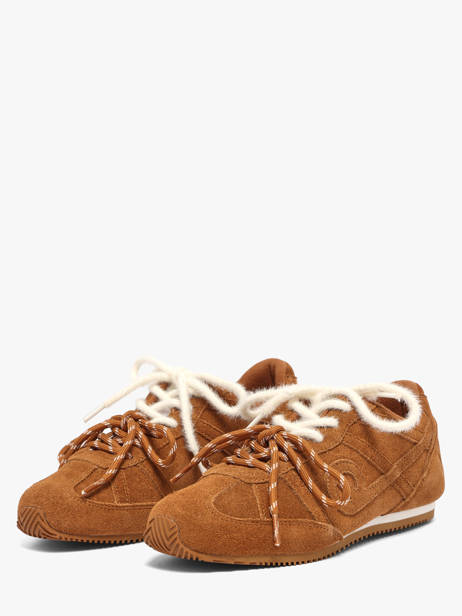 Sneakers Uit Leder No name Bruin women TNERA904 ander zicht 1