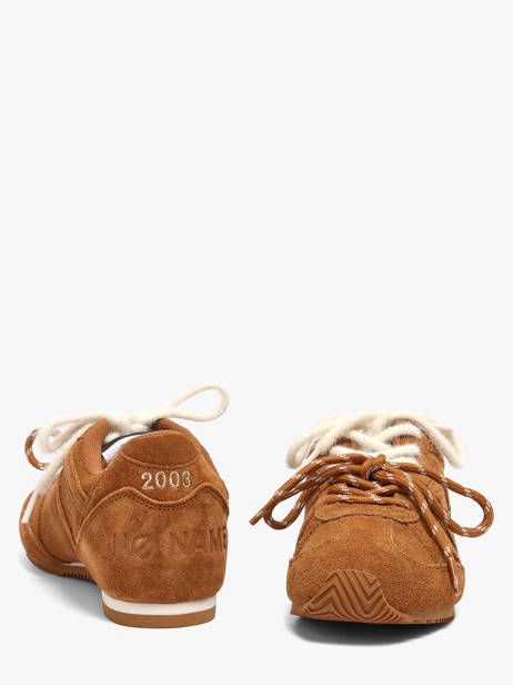 Sneakers Uit Leder No name Bruin women TNERA904 ander zicht 2