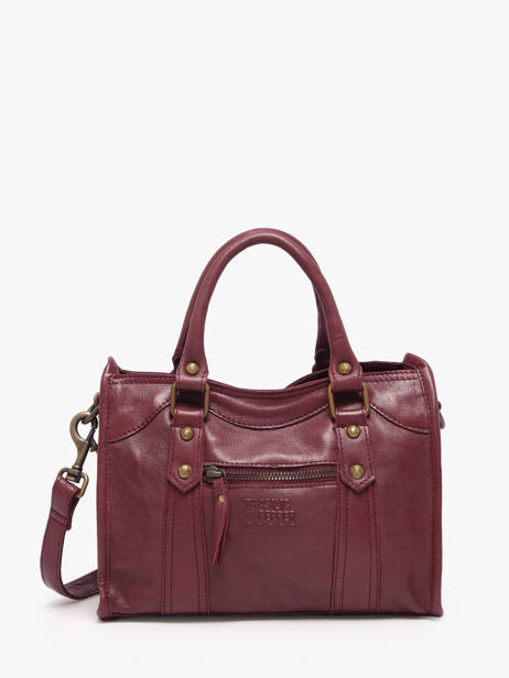 Cross Body Tas Cow Leder Basilic pepper Rood cow BCOW72