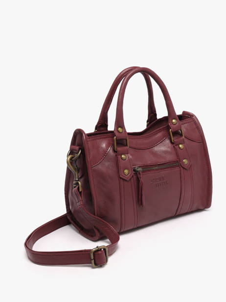 Cross Body Tas Cow Leder Basilic pepper Rood cow BCOW72 ander zicht 1