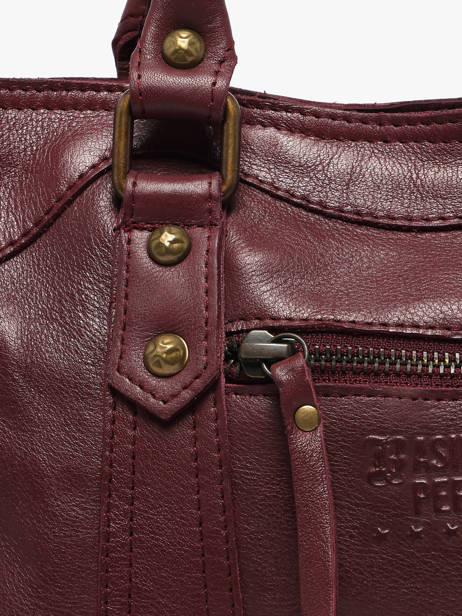 Cross Body Tas Cow Leder Basilic pepper Rood cow BCOW72 ander zicht 2