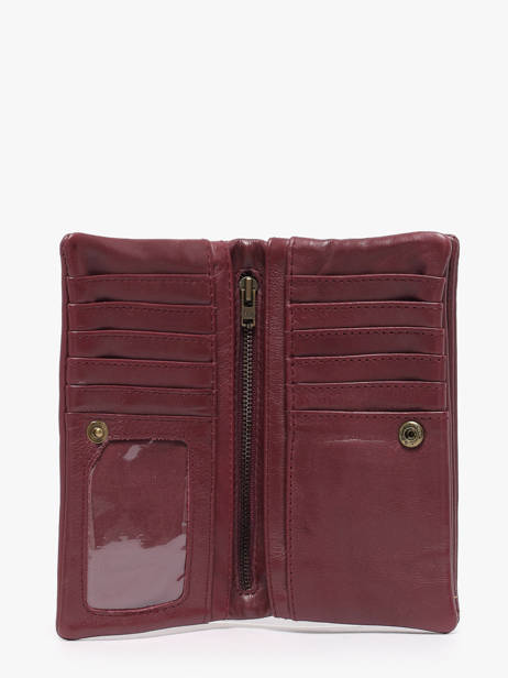 Portefeuille Cow Leder Basilic pepper Rood cow BCOW96 ander zicht 1
