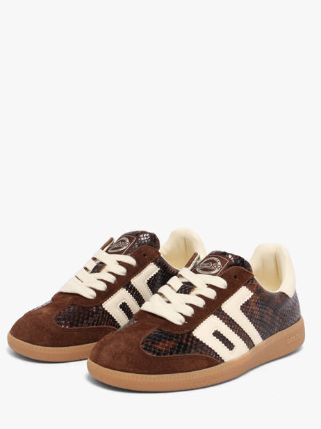 Sneakers Uit Leder Back 70 Bruin women 239 ander zicht 1