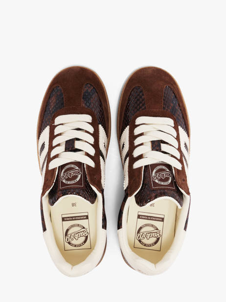 Sneakers Uit Leder Back 70 Bruin women 239 ander zicht 3