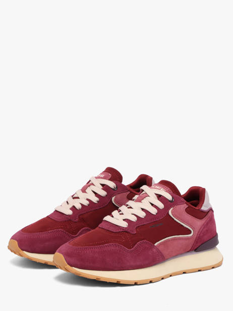 Sneakers Uit Leder Hoff Rood women 22602408 ander zicht 1