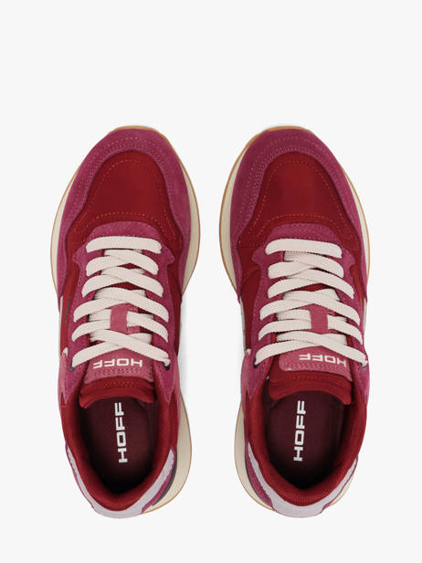 Sneakers Uit Leder Hoff Rood women 22602408 ander zicht 3