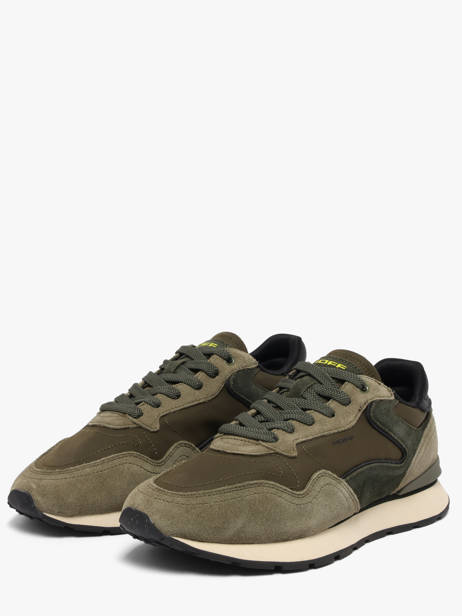 Sneakers Uit Leder Hoff Groen men 22602411 ander zicht 1