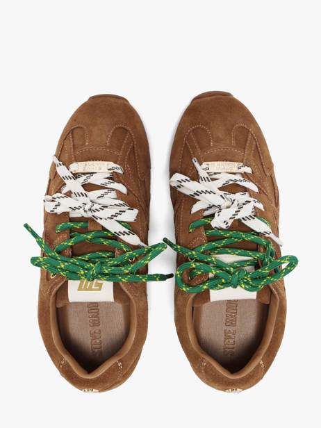 Sneakers Uit Leder Steve madden Bruin women 11005159 ander zicht 3