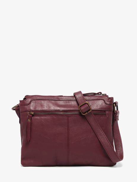 Cross Body Tas Cow Leder Basilic pepper Rood cow BCOW83 ander zicht 4