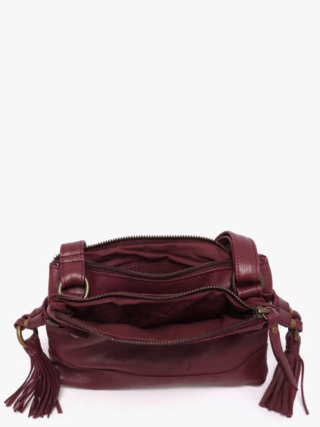 Cross Body Tas Cow Leder Basilic pepper Rood cow BCOW82 ander zicht 3