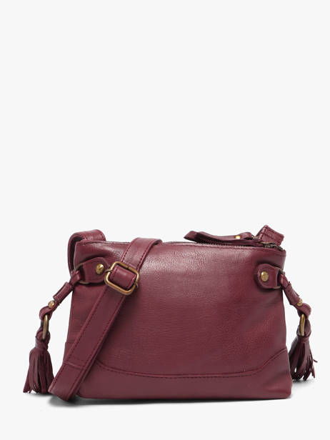 Cross Body Tas Cow Leder Basilic pepper Rood cow BCOW82 ander zicht 4