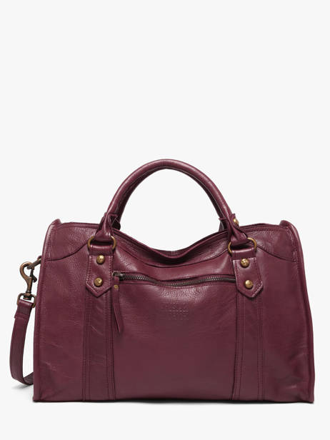 Handtas Cow Leder Basilic pepper Rood cow BCOW22