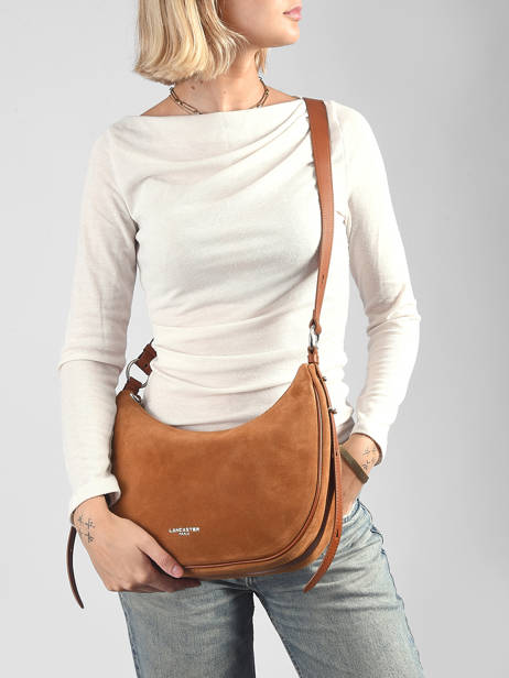 Schoudertas Suede Leder Lancaster Bruin suede 82 ander zicht 1