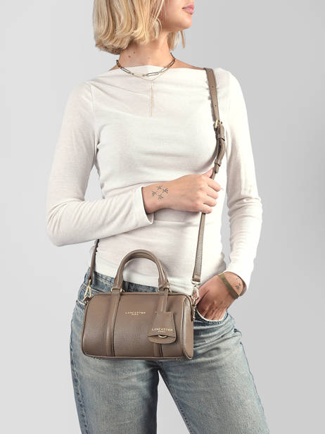 Cross Body Tas Milano Ana Leder Lancaster Beige milano ana 101 ander zicht 1