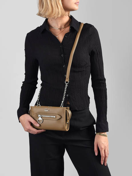Cross Body Tas Ceclys Lacoste Bruin ceclys NF5483AQ ander zicht 1