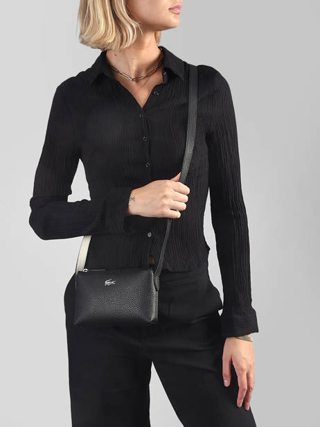 Cross Body Tas Anna Lacoste Zwart anna NF5496AA ander zicht 1