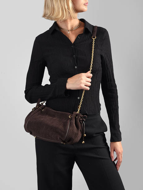 Cross Body Tas Studio Leder Gerard darel Bruin studio DES07477 ander zicht 1