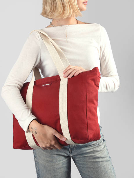 Schoudertas Cesar Katoen Hindbag Rood best seller CESAR ander zicht 1