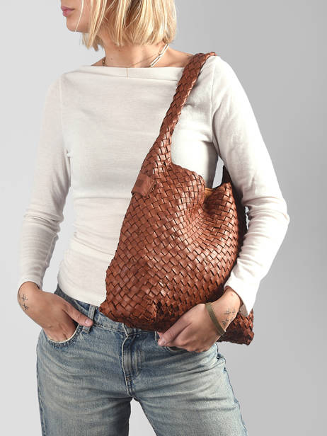 Schoudertas Heritage Leder Biba Bruin heritage KIL1L ander zicht 1