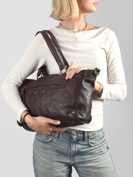 Cross Body Tas Heritage Leder Biba Bruin heritage AKA2L ander zicht 1