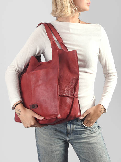 Schoudertas Heritage Leder Biba Rood heritage HOM1L ander zicht 1