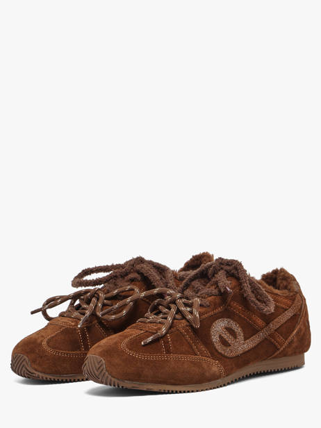 Sneakers Uit Leder No name Groen women TNERSC04 ander zicht 1