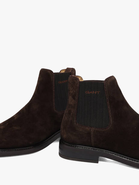 Chelsea Boots Uit Leder Gant Bruin men 33653464 ander zicht 2